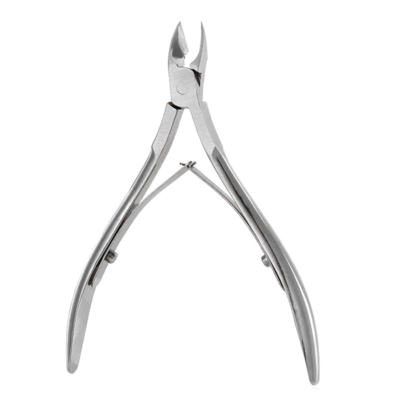 Alicate de Cutícula Profissional Angulado Aço Inox