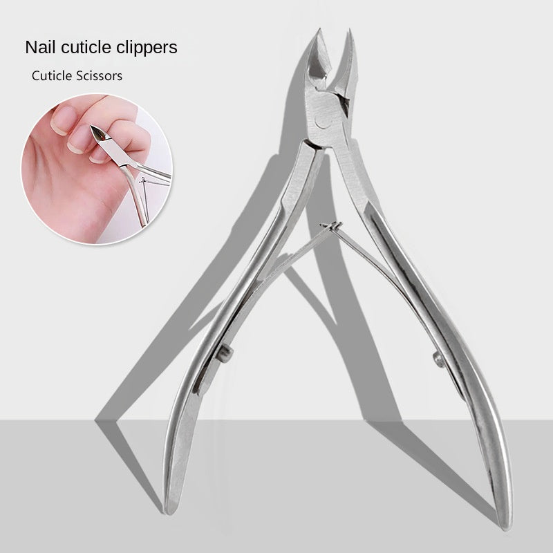 Alicate de Cutícula Profissional Angulado Aço Inox