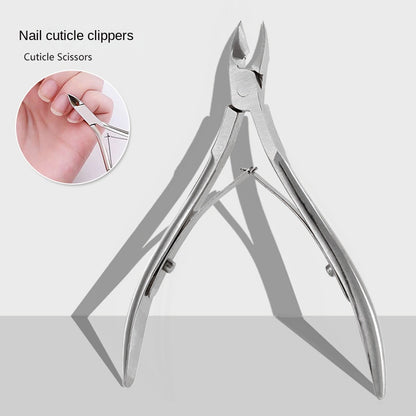 Alicate de Cutícula Profissional Angulado Aço Inox