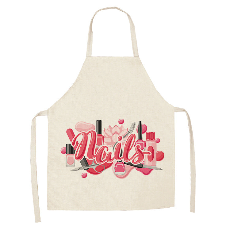 Pink Nail Polish Apron