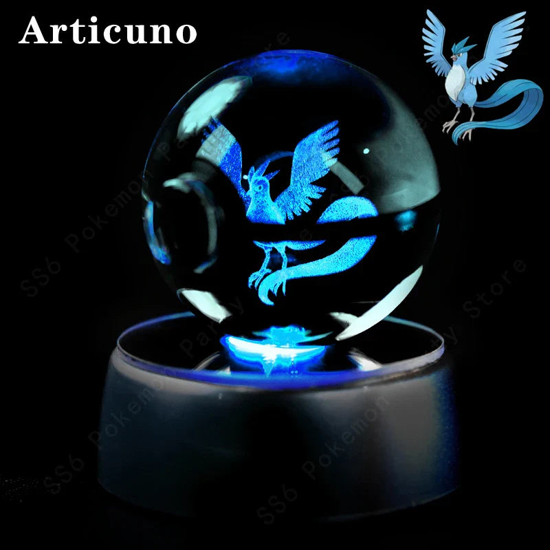 Pokemon Crystal Ball 3D Lamp Night Light