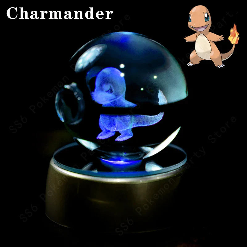 Pokemon Crystal Ball 3D Lamp Night Light
