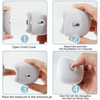 NNEDSZ Purple Automatic Electric Nail Trimmer with LED Light, Rechargeable Nail Clipper and File for Adults & Kids, Portable Nail Care Device