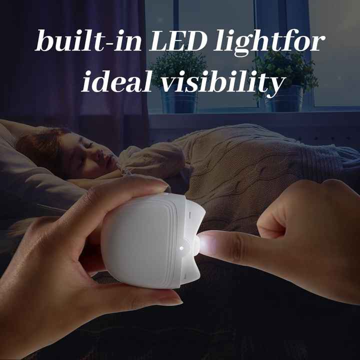 NNEDSZ Purple Automatic Electric Nail Trimmer with LED Light, Rechargeable Nail Clipper and File for Adults & Kids, Portable Nail Care Device